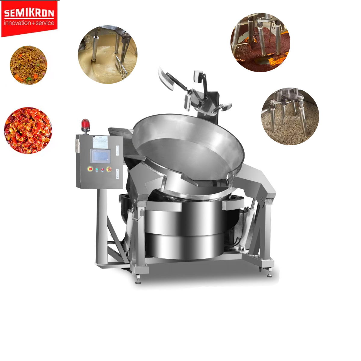 SEMIKRON Chili Curry Sauce Making Machine Electric Automatic Stir Fry Cooking Mixer Machine