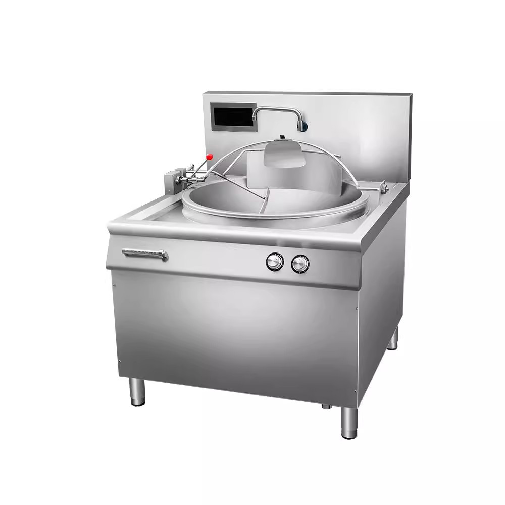 SEMIKRON 20~80L Big Capacity Automatic Stir Fry Cooking Wok Machine Commercial Restaurant Fried Rice Chicken Potato Wok