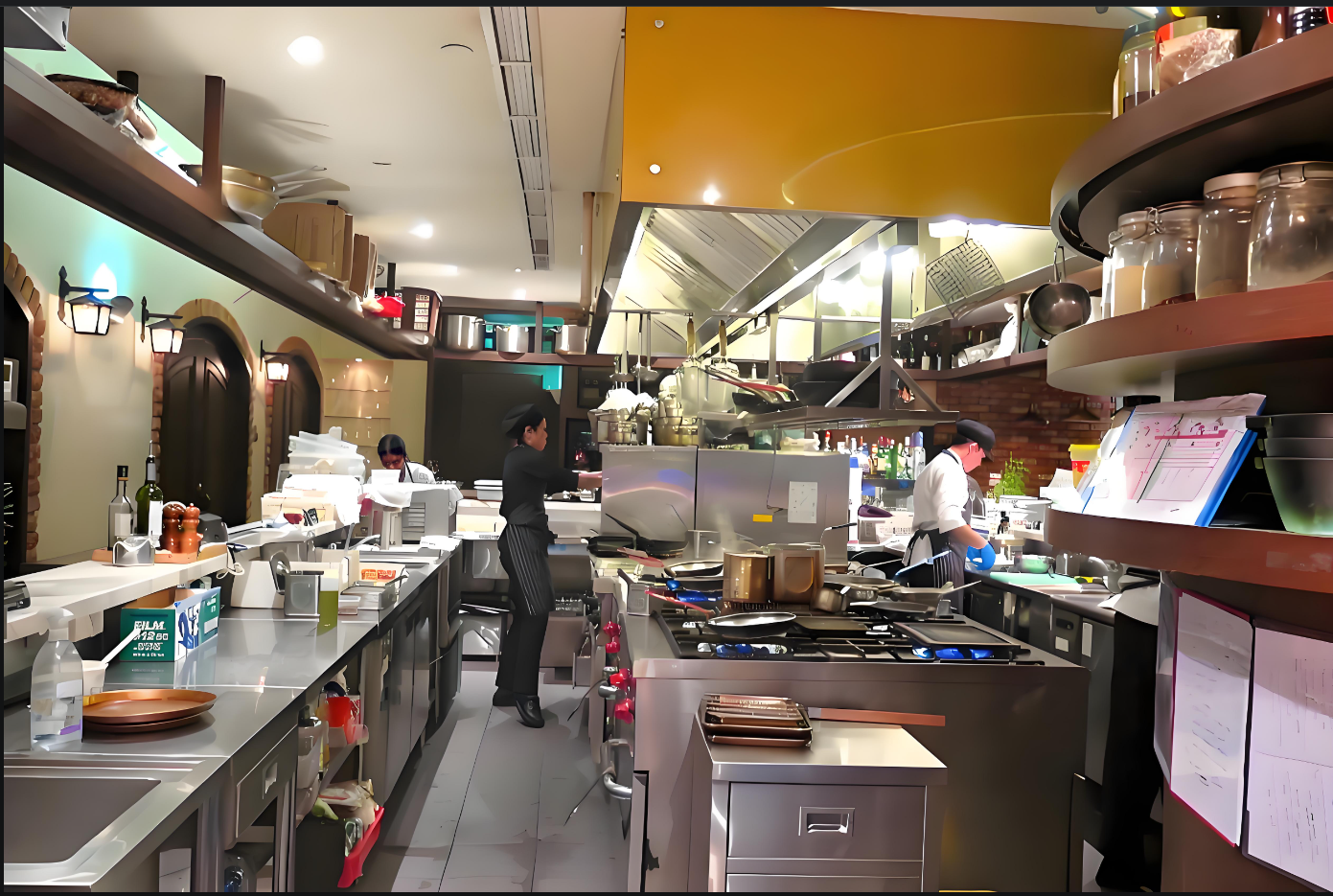 SEMIKRON Stir Fry Automatic Cooking Machine Using In Korean Kitchen