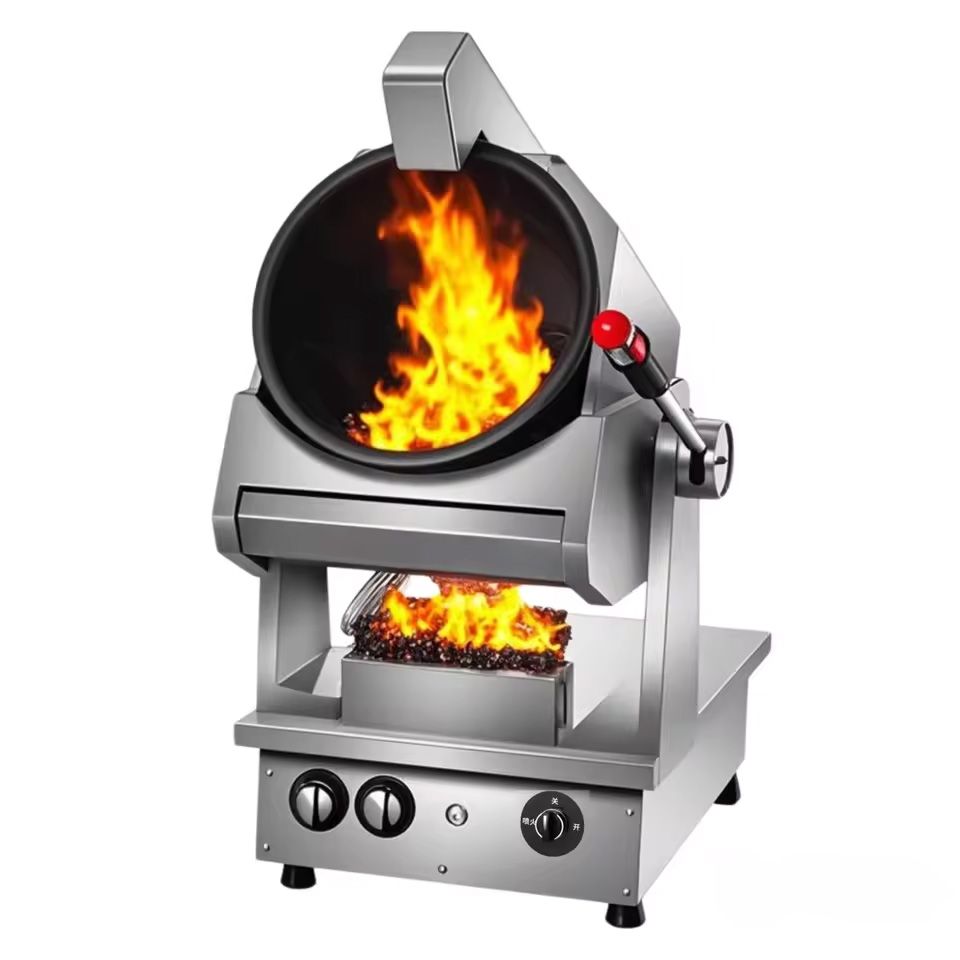 SEMIKRON Gas TNG LPG Restaurant Automatic Cooking Machine Fried Rice Chicken AI inside Cooker