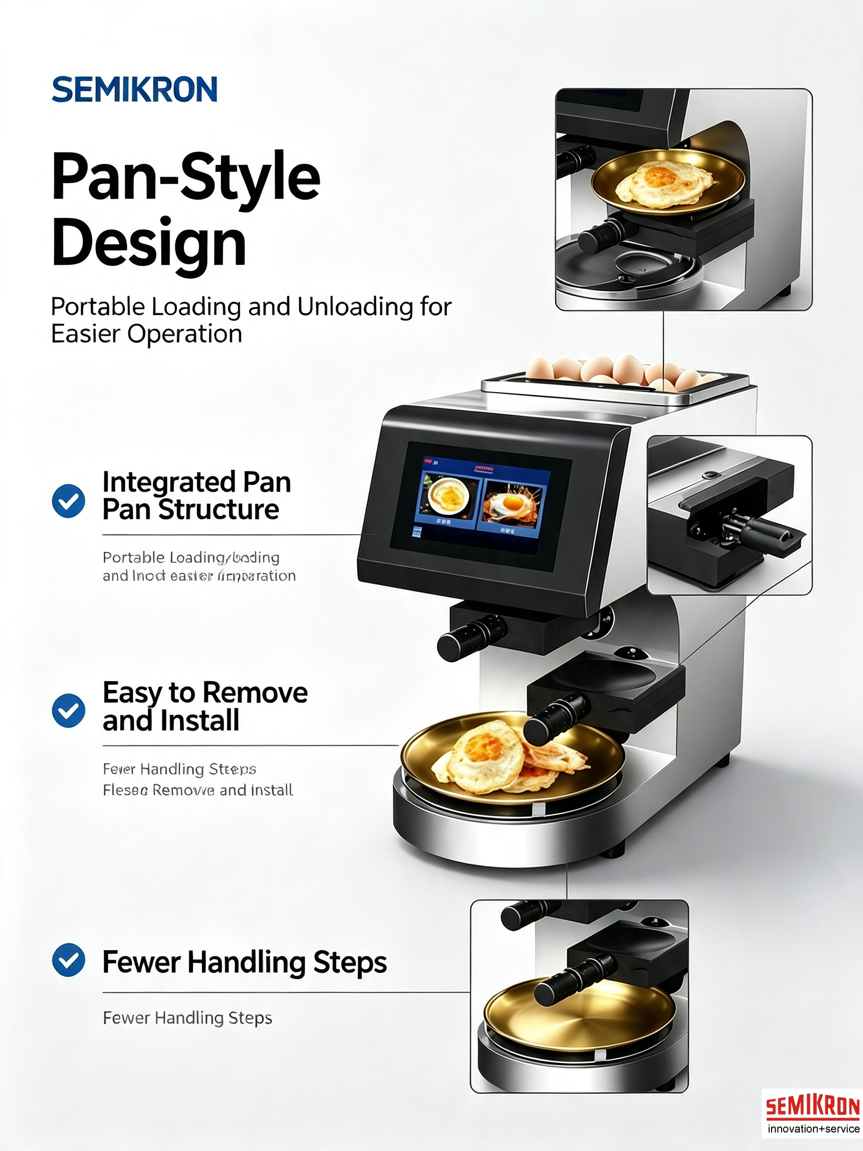 SEMIKRON Egg Frying Machine