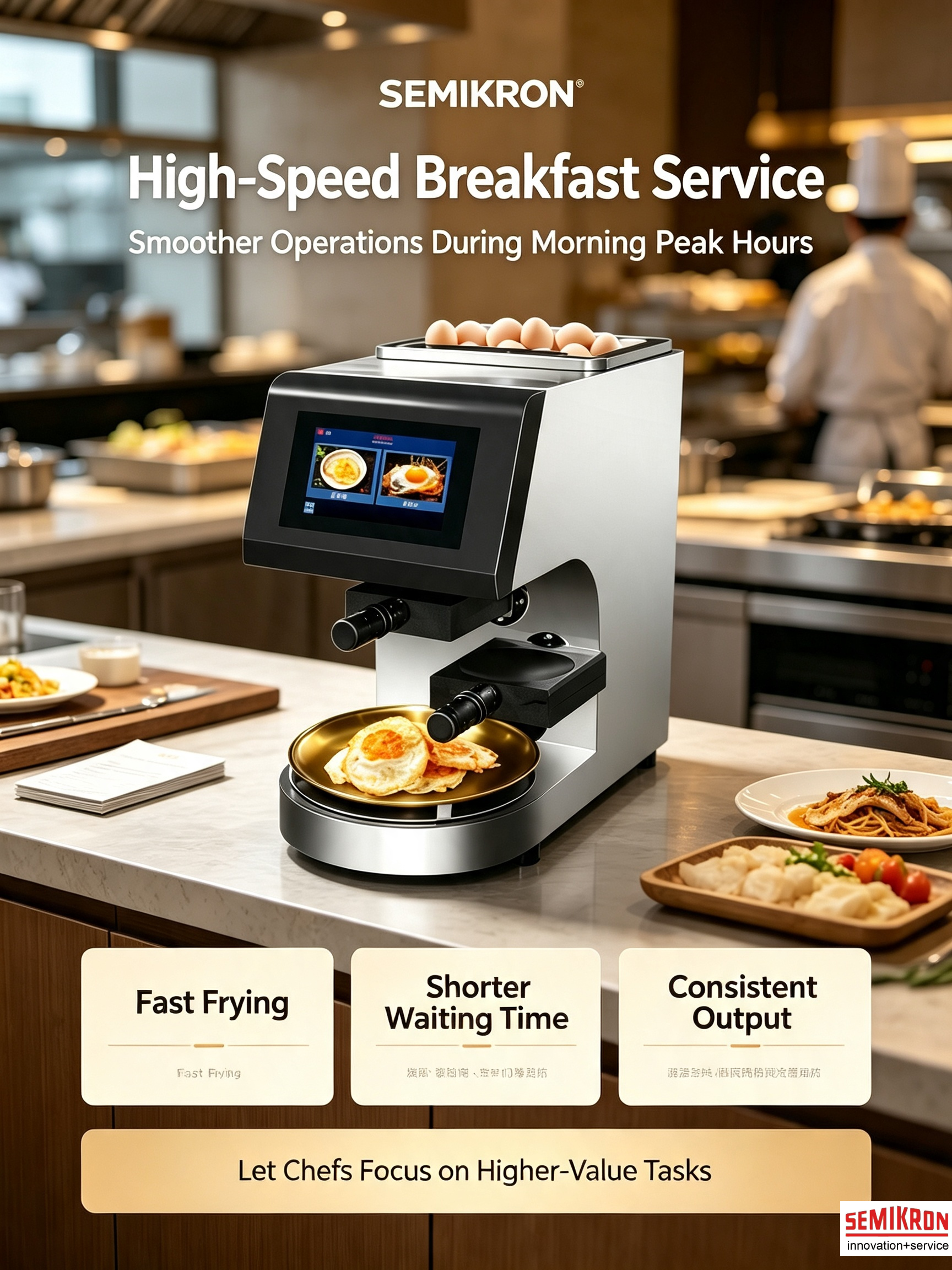 Automatic Egg Frying Machine