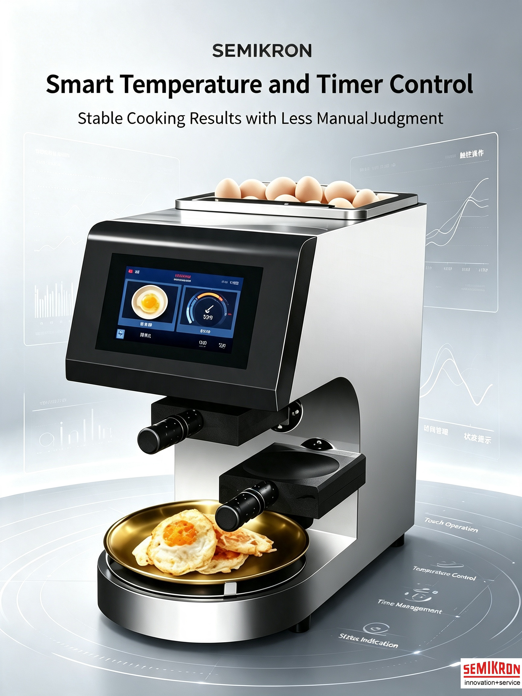 SEMIKRON Egg Frying Machine