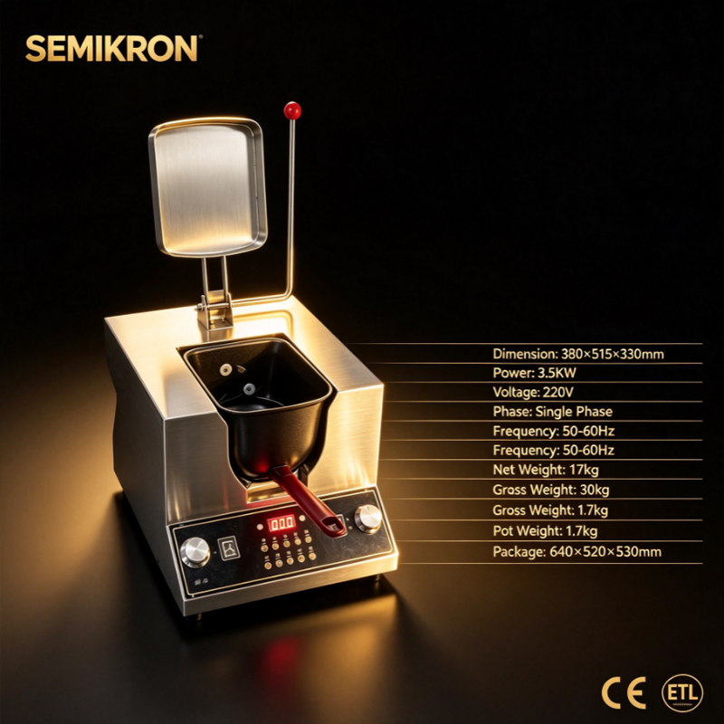 Wok automatique SEMIKRON en forme de U, 110/220 V