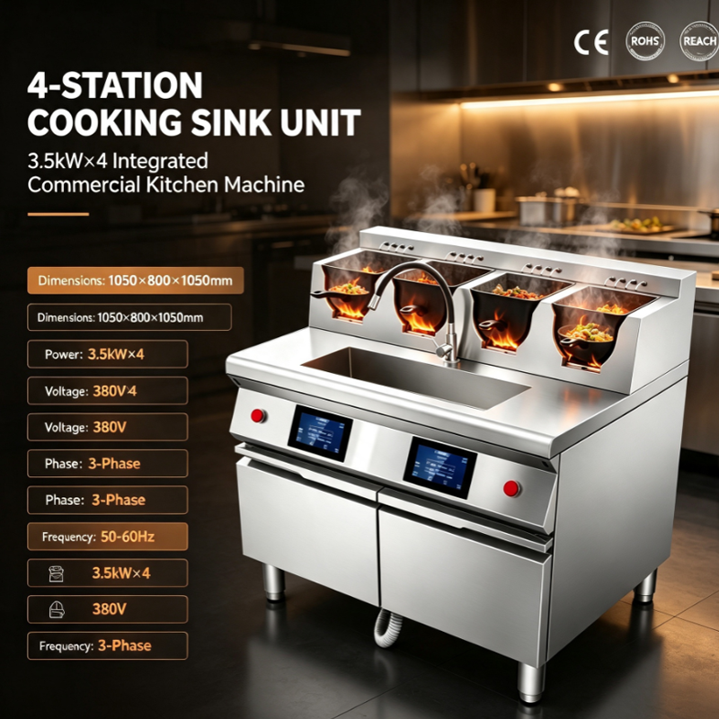 U-shape Wok Machine U-shape Wok Machine