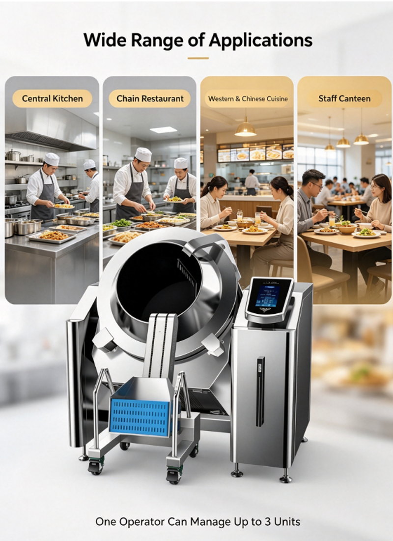 Drum Big Capacity Cooking Machine