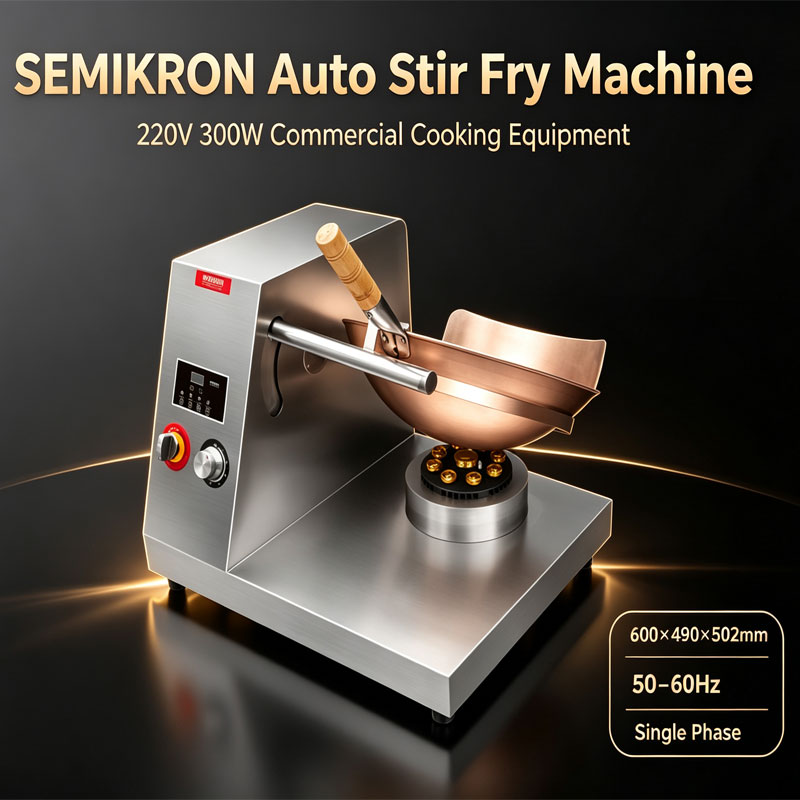 Machine de cuisson au wok automatique de table