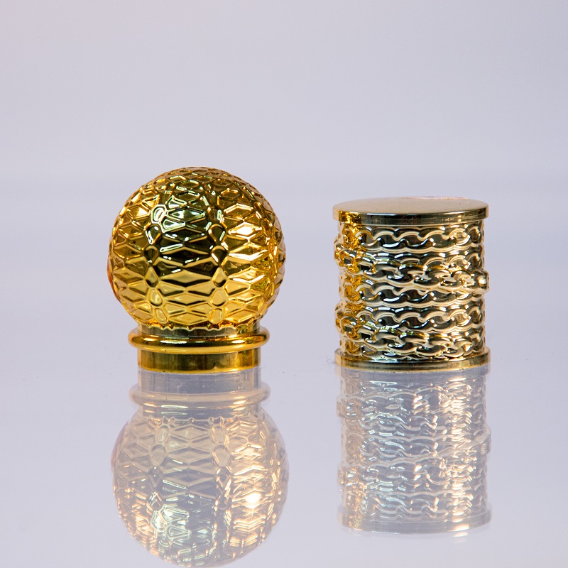 Perfume Bottle Cap with Gold Lid