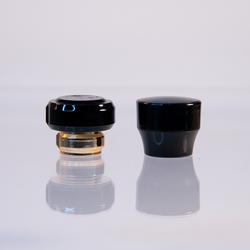 Black Bottle Lid 15mm Unique Shape Perfume Bottle Cap