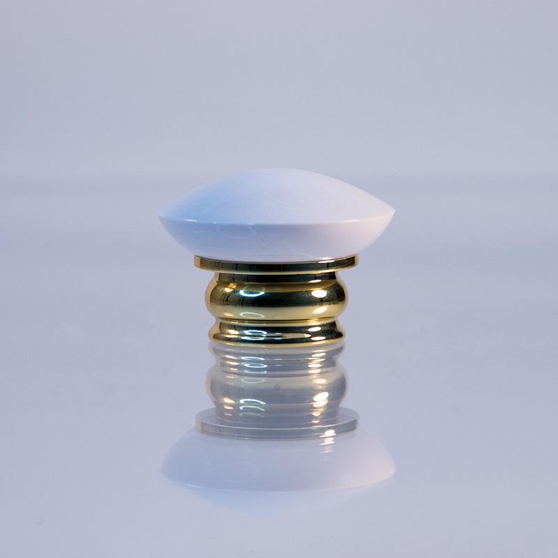 White Cylinder Round Ball Cap for Perfume Bottle