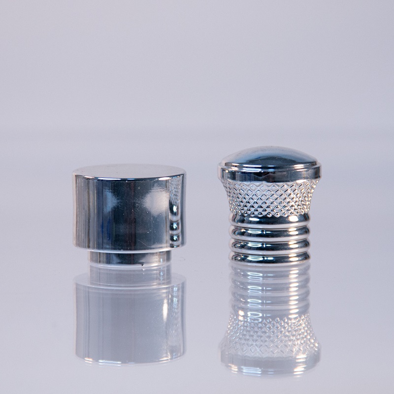 Manufacturer Direct Silver Round Plastic Perfume Bottle Lid