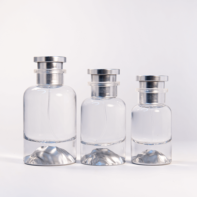 refillable empty glass perfume bottle