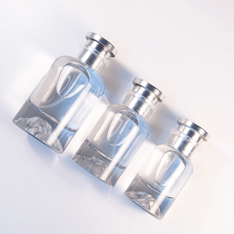 refillable empty glass perfume bottle