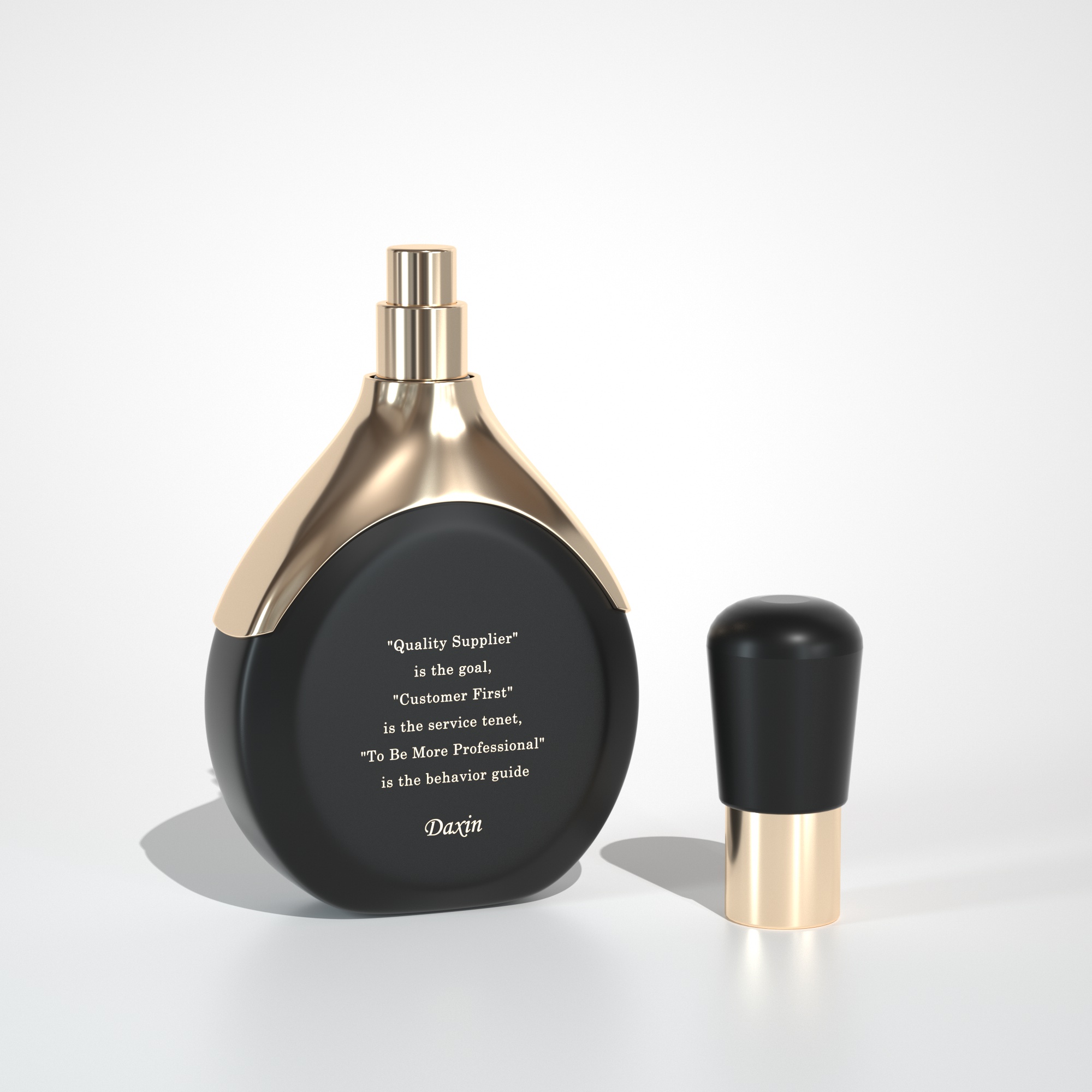 Luxury 100ml Arabian Lute Shape Black Perfume Bottle