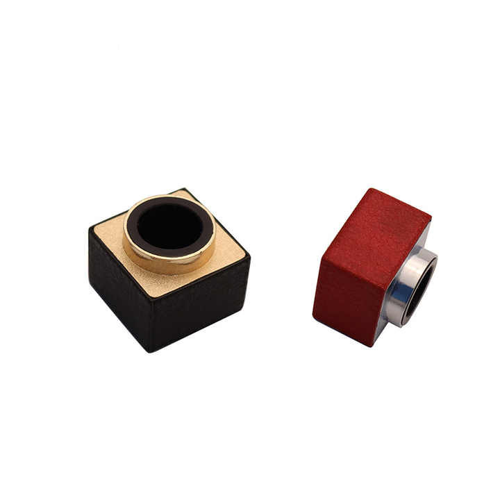 Square Shape Mixture Gold and White Die Casting Cap Zamac Fea 15 Cap