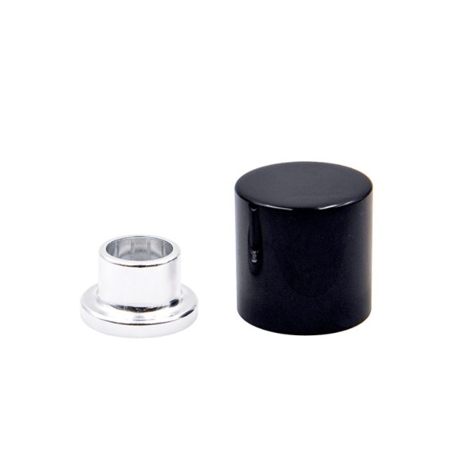 Hot Sale Black Metal Perfume Magnetic Caps and Collars for 100ml Perfume Bottle