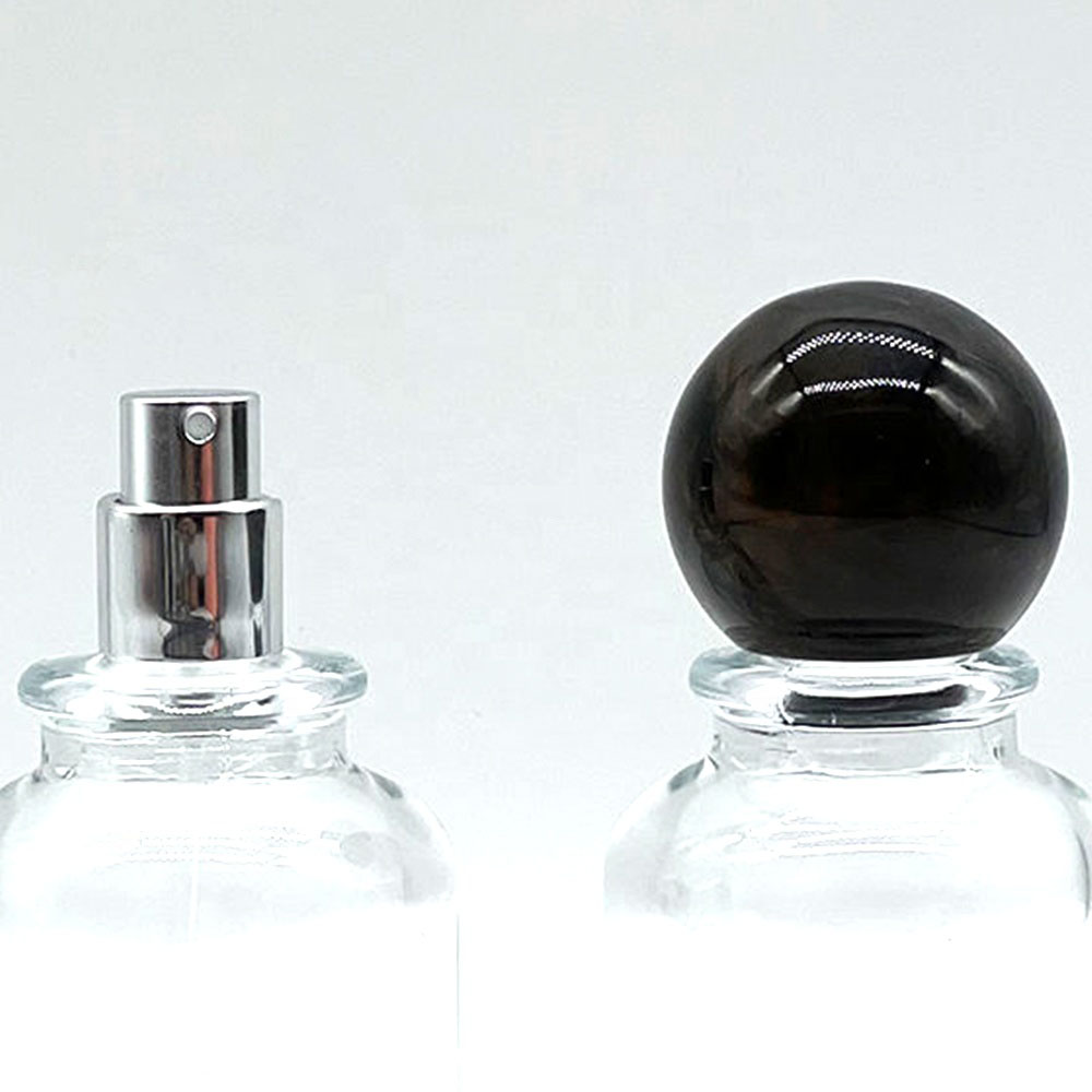 Custom 13mm 15mm Neck Size Plastic Resin Perfume Covers Parfum Lids Ball Sphere Shaped Cap