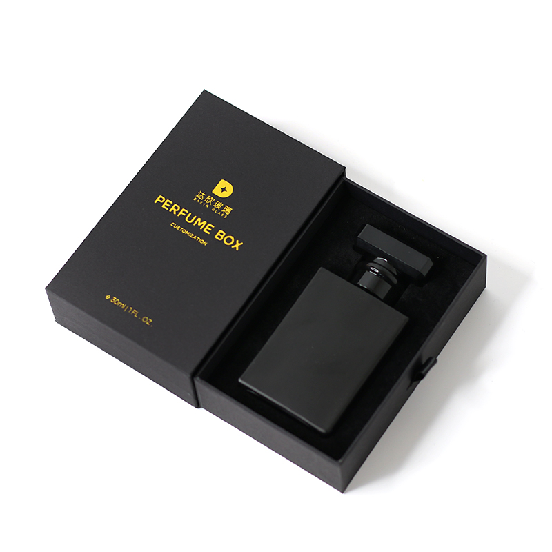 Black T-Shape Cap 30ml Perfume Bottle with Package