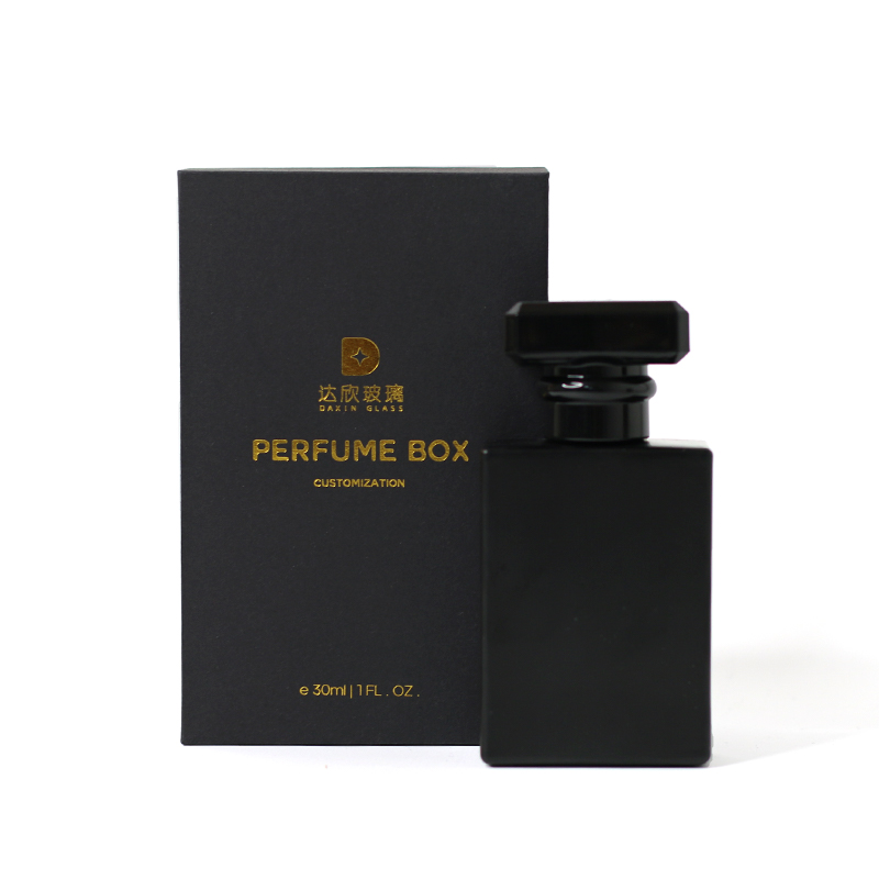 Black T-Shape Cap 30ml Perfume Bottle with Package