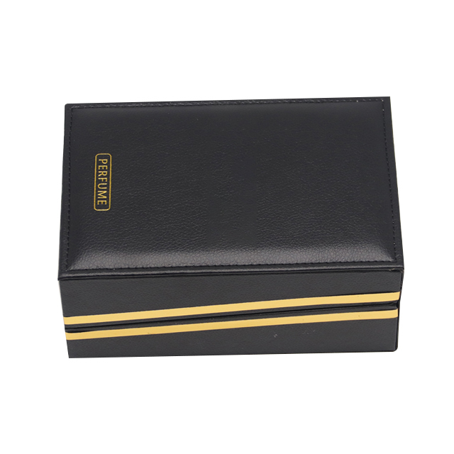 Factory High Quality Customized High-end Leather Perfume Box Delicate Packaging Perfume Bottle With Wooden Box MDF Wooden Box