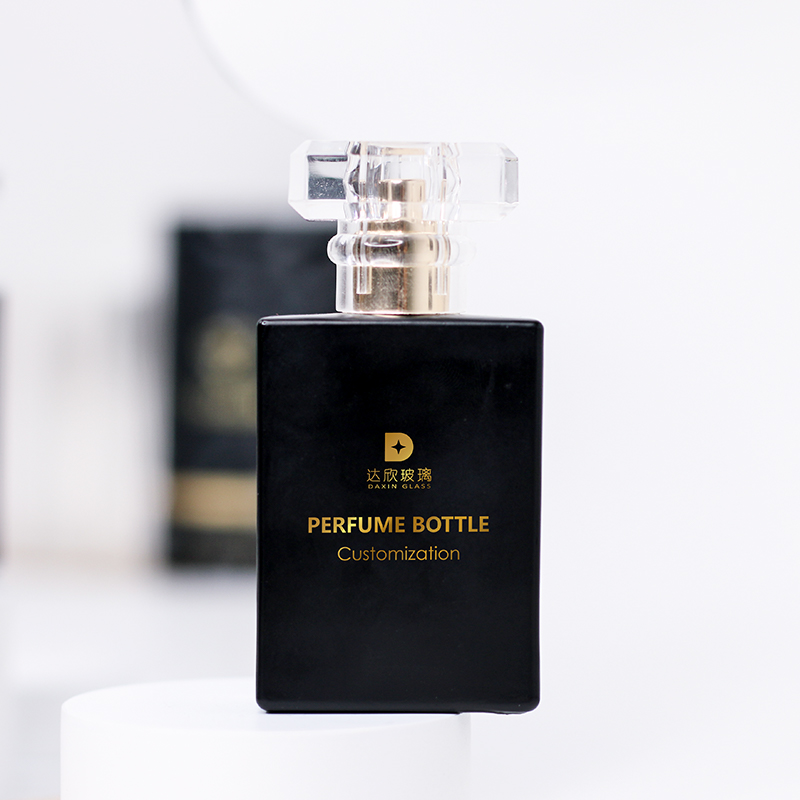 White/Black Rectangle Classic Perfume Empty Bottle 30ml