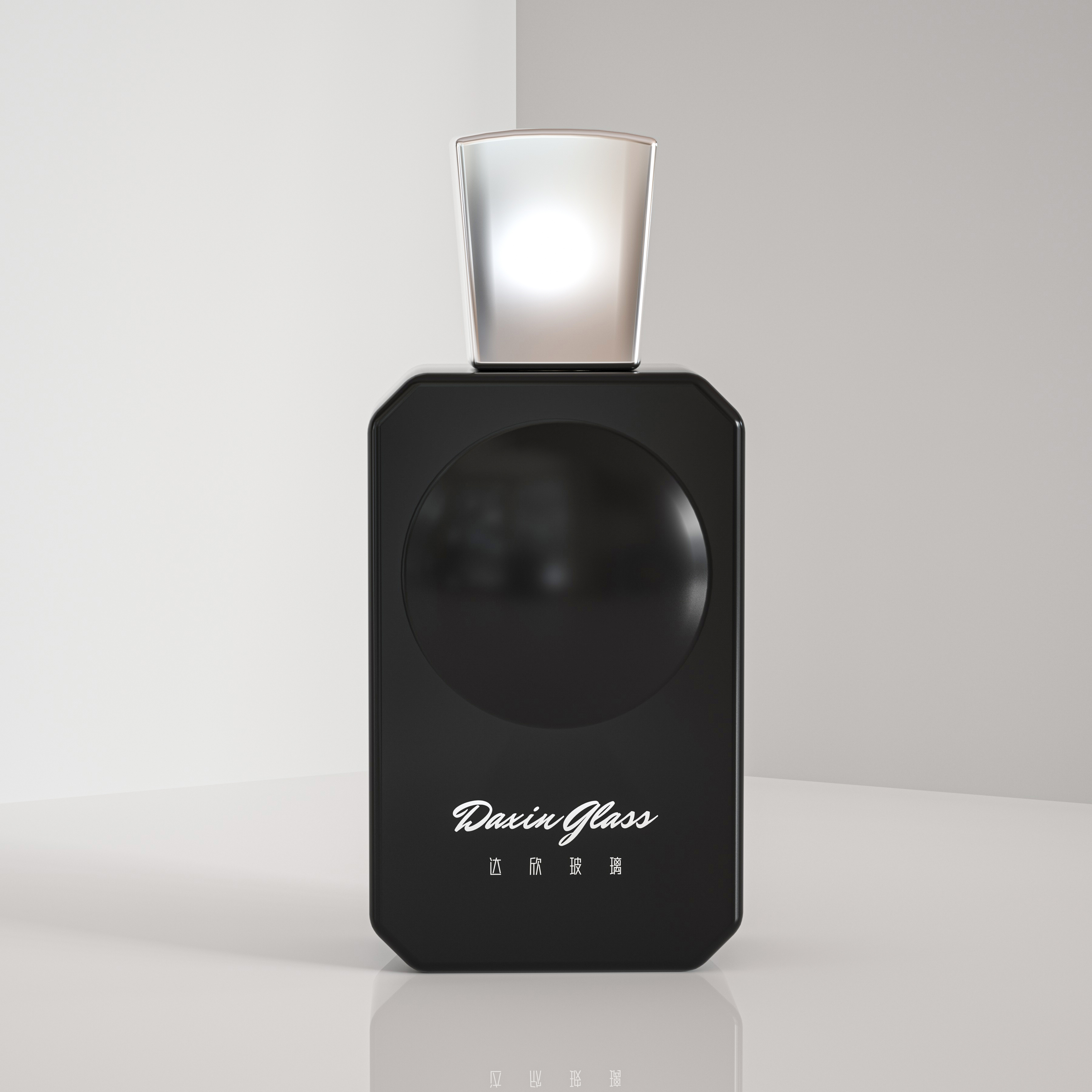 Custom 100ml New Design Black Fragrance Glass Spray Perfume Bottle