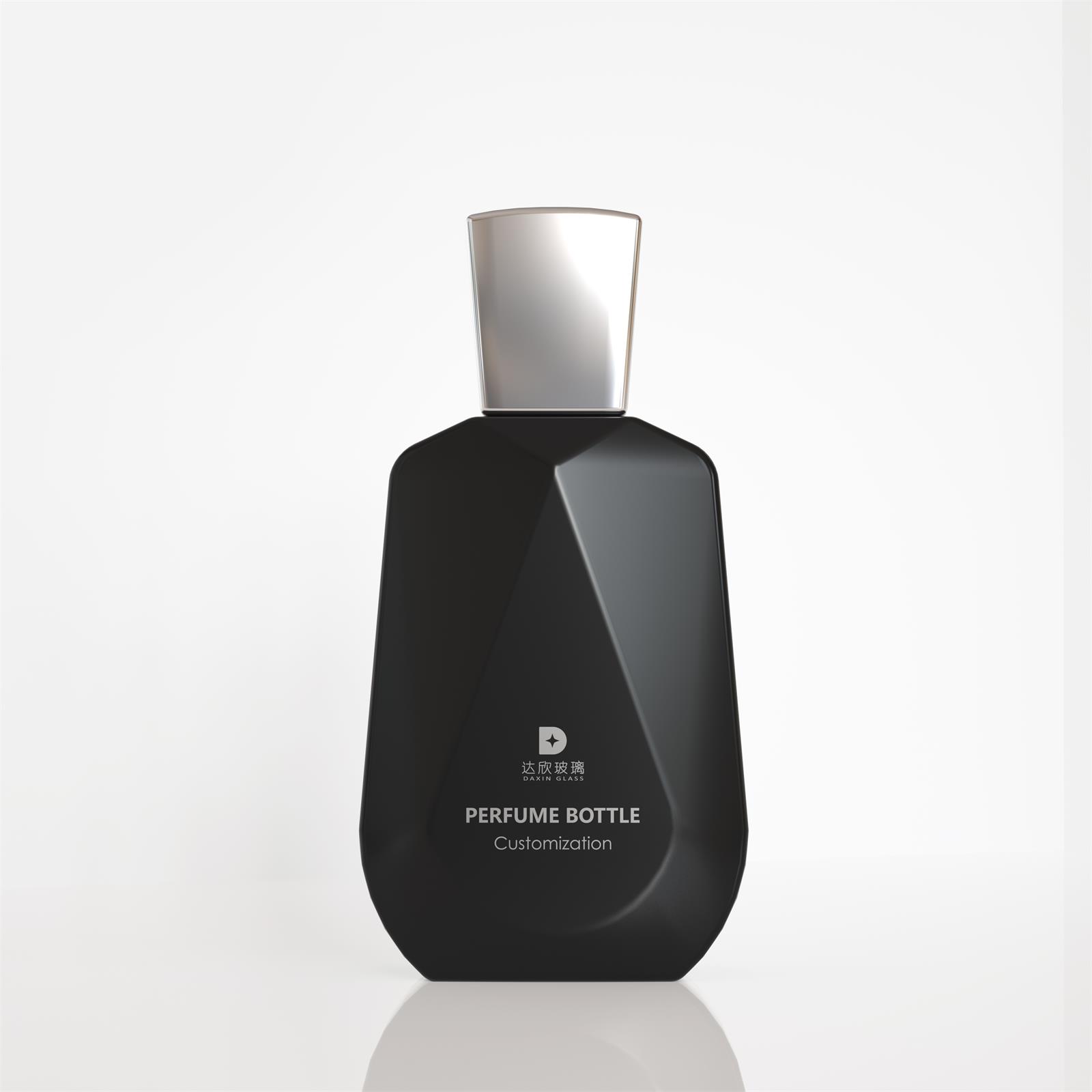 3.4oz black perfume bottle