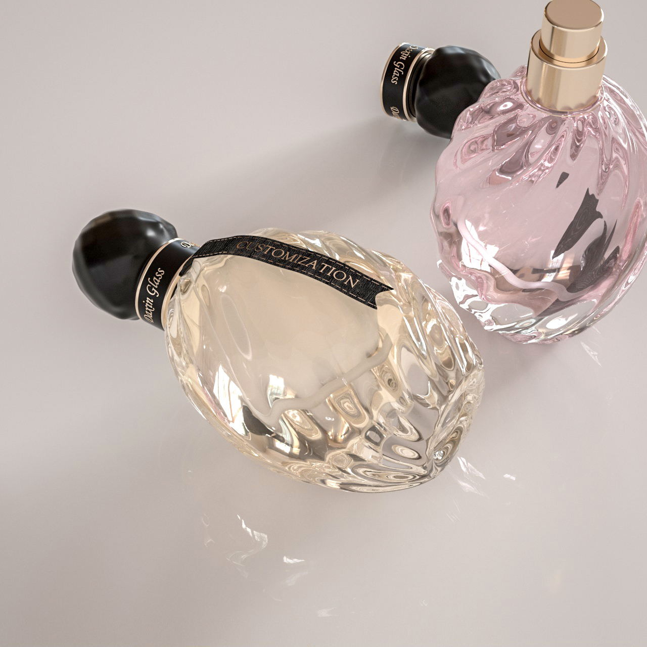 luxury design perfume glass bottle