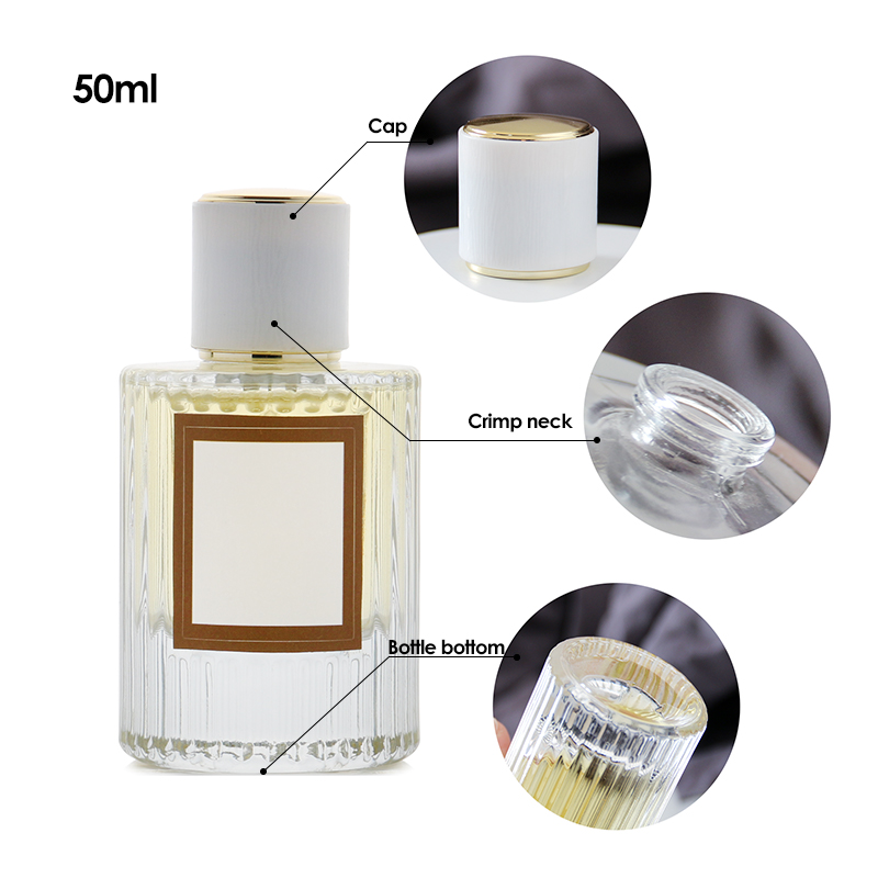 50ml Round Shape Transparent Luxury Perfume Bottle