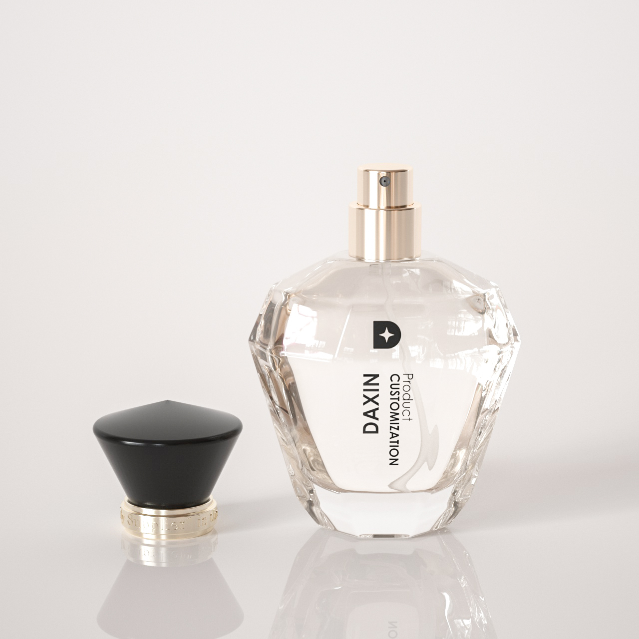 Daxin New Design 50ml 100ml Customize Mold Perfume Spray Bottle