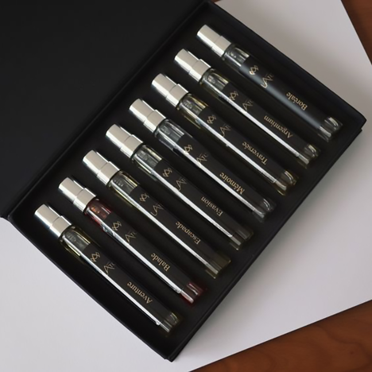 Custom 5ml 10ml Vial Spray Bottle Perfume Tester Roller Sample Packaging Box