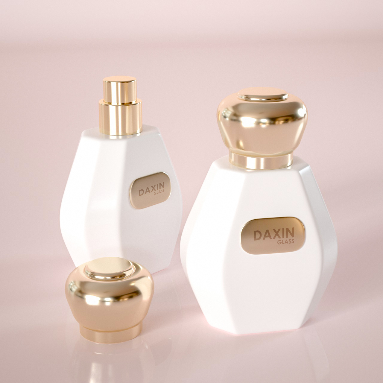 High Quality Luxury Perfume Bottle with Frost Finish 30ml 50ml 100ml Capacities