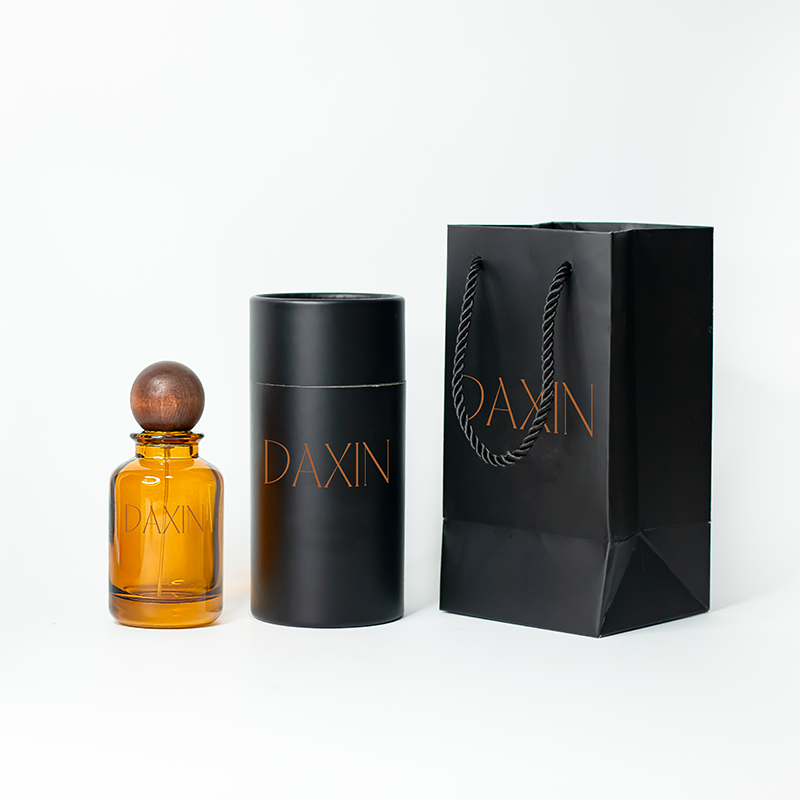 Perfume Glass Container Amber Perfume Bottles with Box Packaging