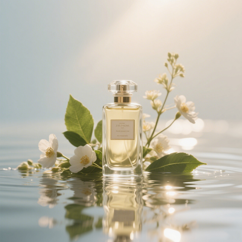 Glass perfume bottle