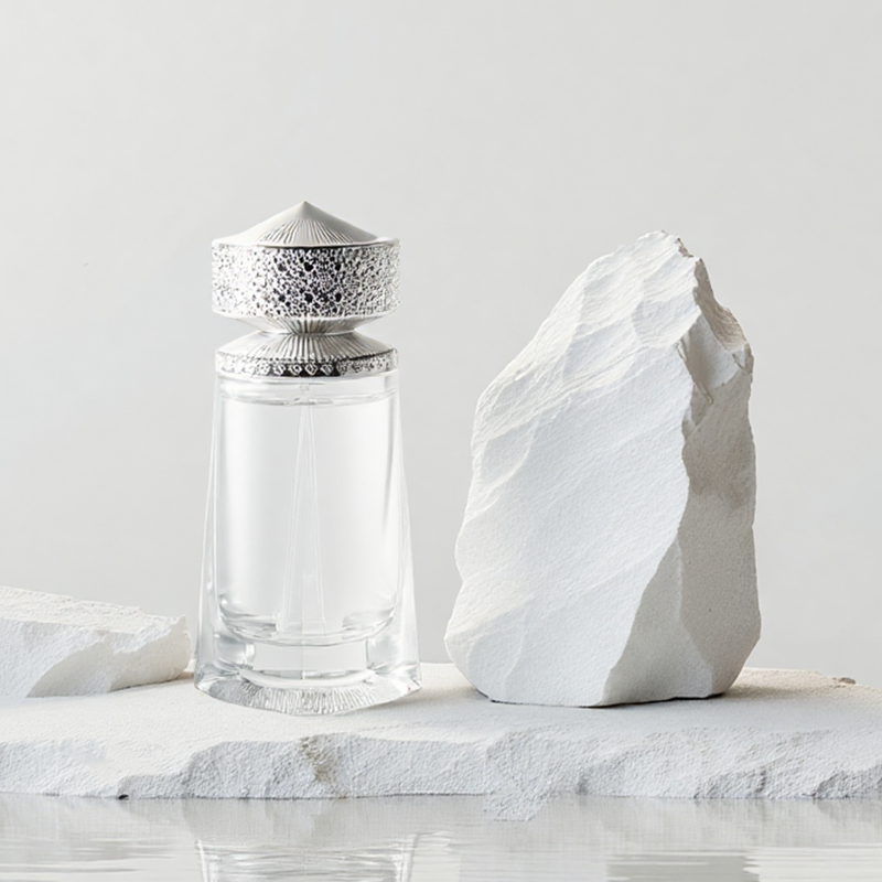 Design Your Own Empty Perfume Bottles 30Ml 50Ml 100Ml Luxury Unique Crimp Neck Glass Bottles