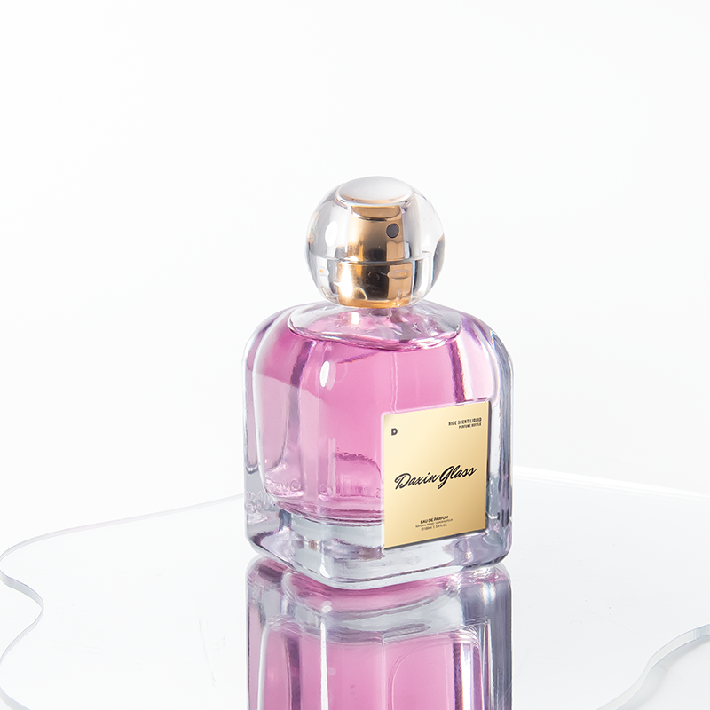 Wholesale Unique Perfume Bottle 100ml Luxury Perfume Glass Bottle With Custom Box