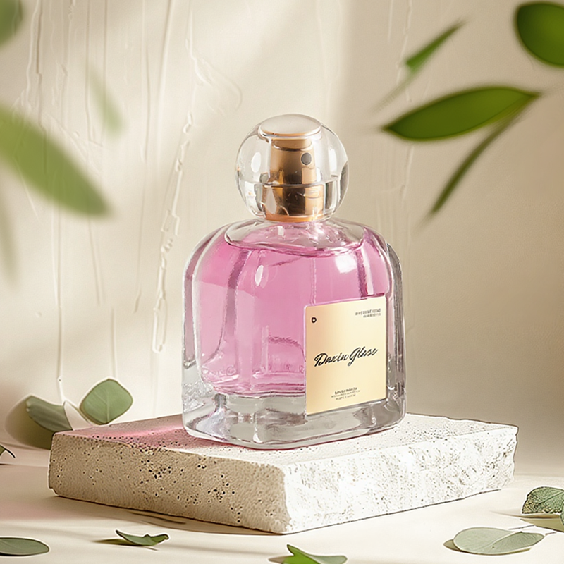 Wholesale Unique Perfume Bottle 100ml Luxury Perfume Glass Bottle With Custom Box