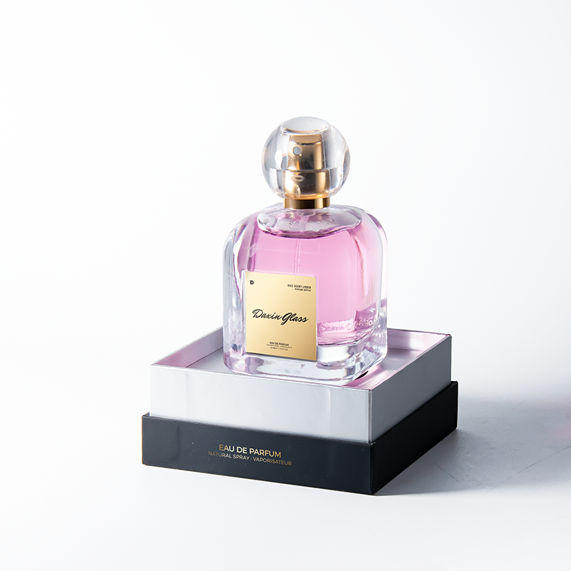 Wholesale Unique Perfume Bottle 100ml Luxury Perfume Glass Bottle With Custom Box