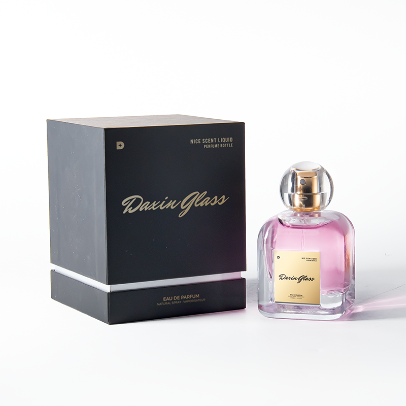 Wholesale Unique Perfume Bottle 100ml Luxury Perfume Glass Bottle With Custom Box