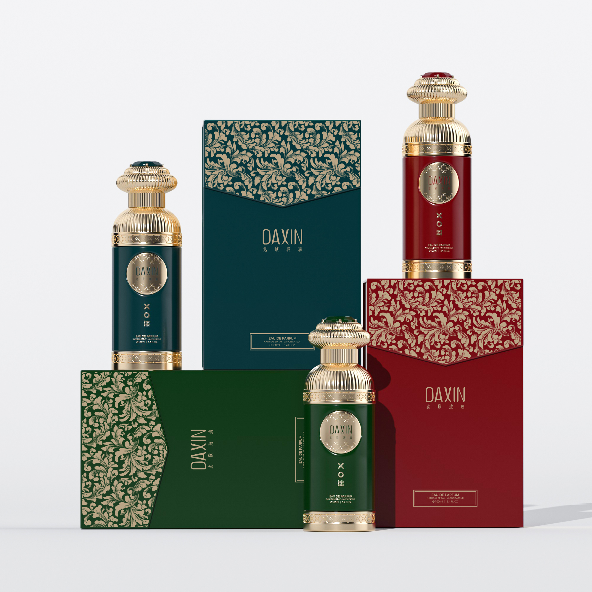 Luxury Cylinder Glass Perfume Bottle Luxury Cylinder Glass Perfume Bottle