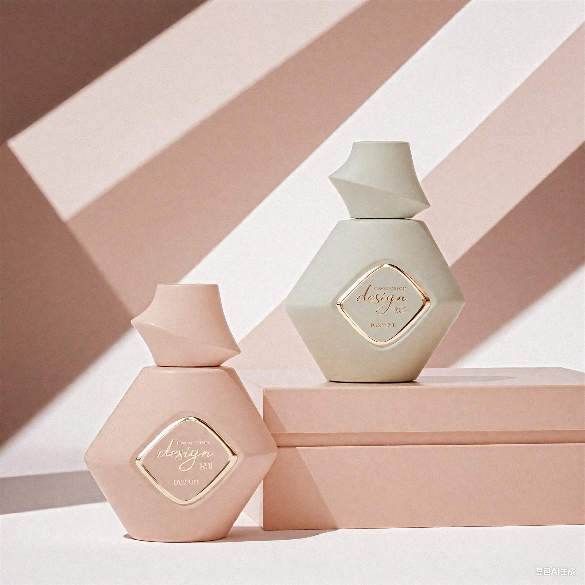 Elegant 30ml 50ml Empty Designer Perfume Bottles with Continuous Spray Pump for Skin Care Cream