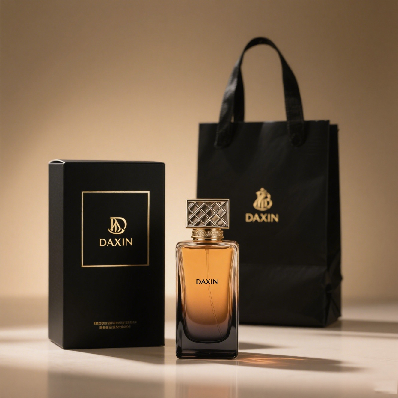 Custom Logo Modern Box Packaging 30ml 50ml 100ml Amber Glass Perfume Bottles with Spray