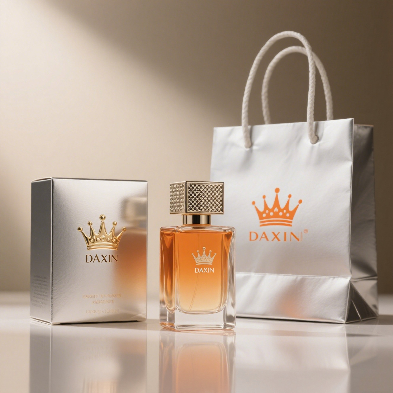 Custom Logo Modern Box Packaging 30ml 50ml 100ml Amber Glass Perfume Bottles with Spray