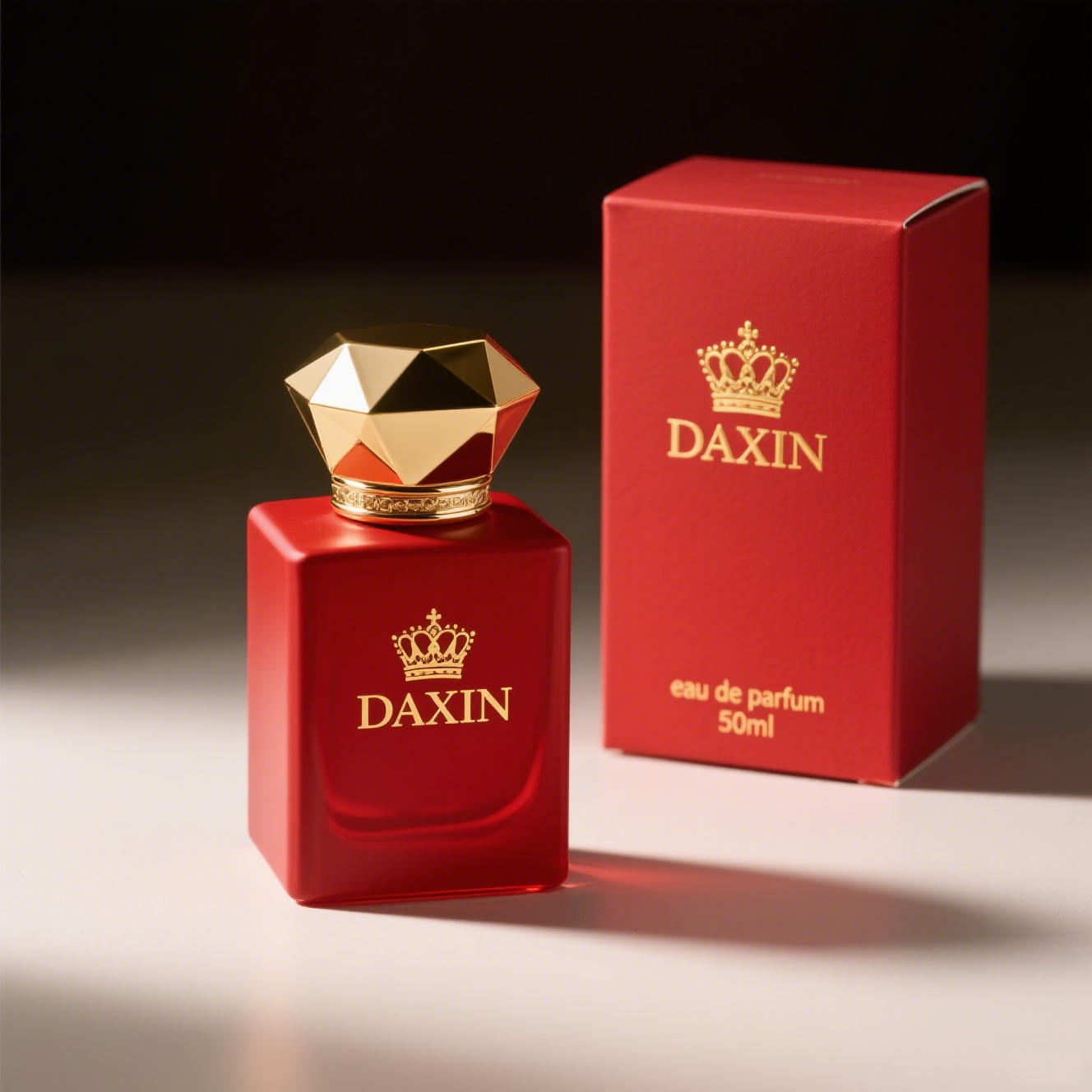 Customize Mold Rectangular Perfume Spray Glass Bottles 30ml 50ml 100ml with Carton Box