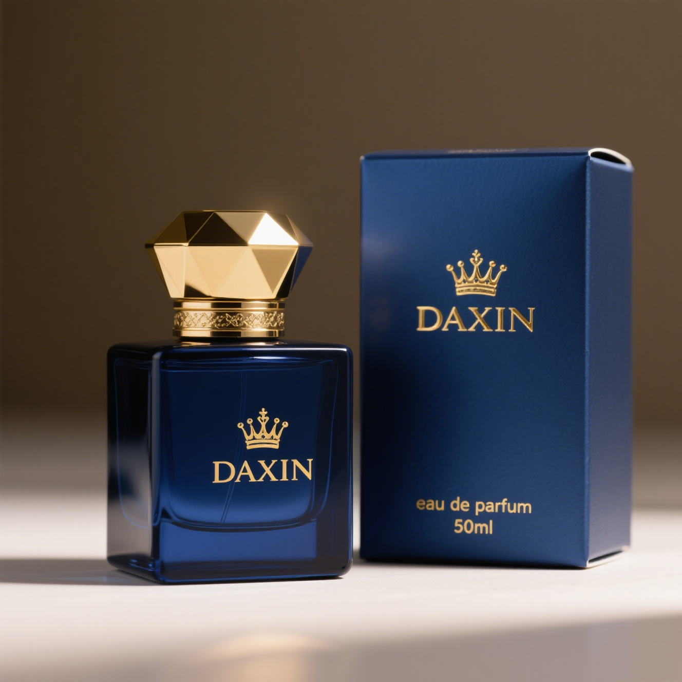 Customize Mold Rectangular Perfume Spray Glass Bottles 30ml 50ml 100ml with Carton Box