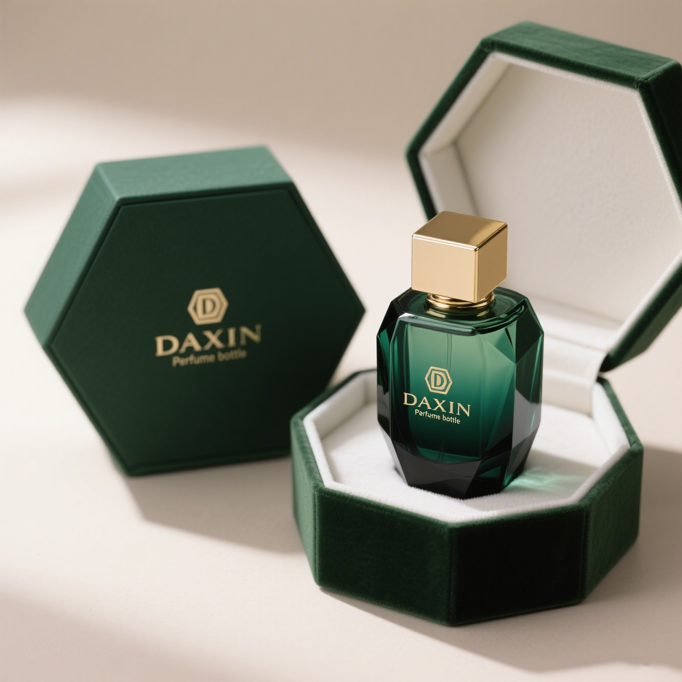 Glass Perfume Bottle with Box Packaging Empty Colored Glass Luxury Perfume Bottles with Sprayer