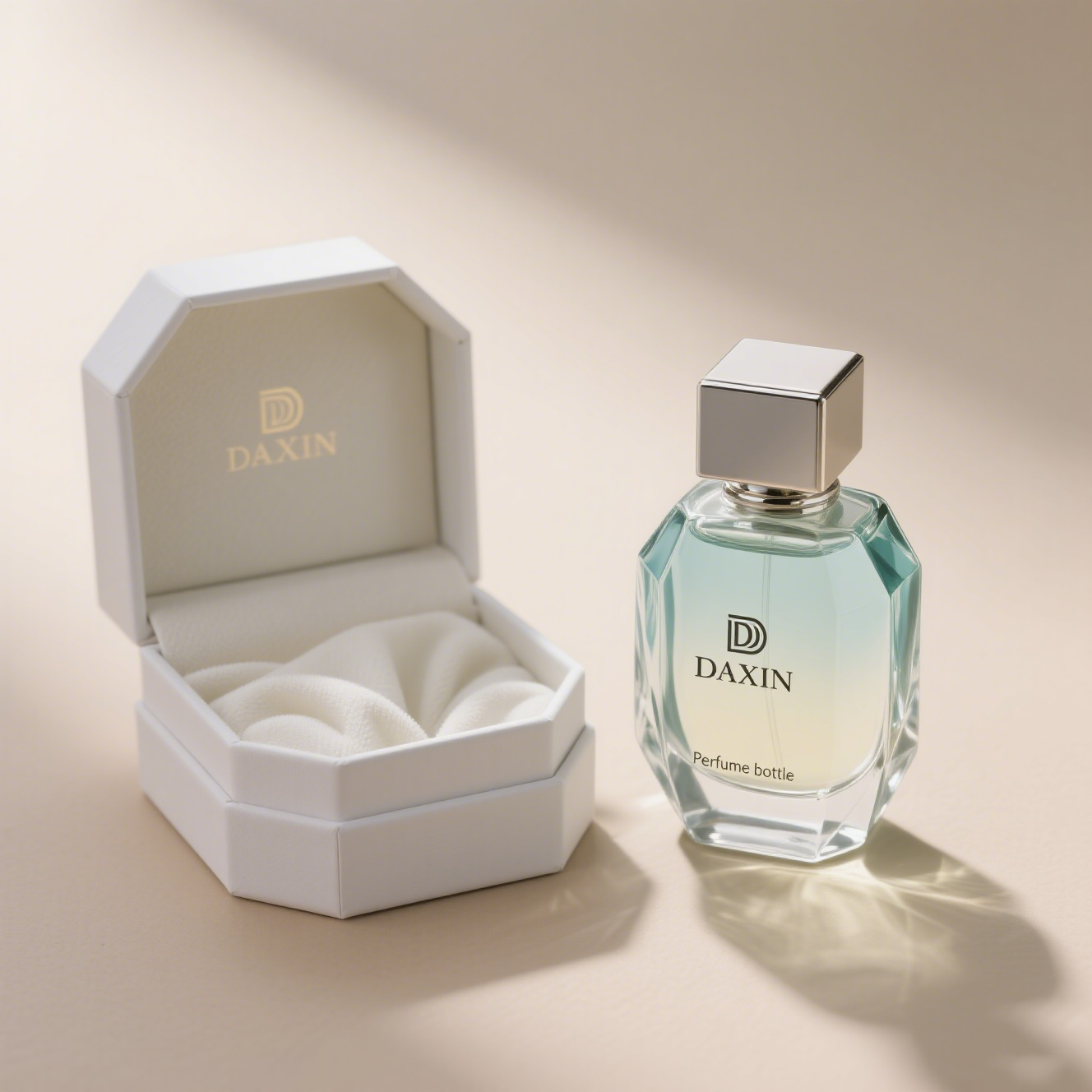 Glass Perfume Bottle with Box Packaging Empty Colored Glass Luxury Perfume Bottles with Sprayer