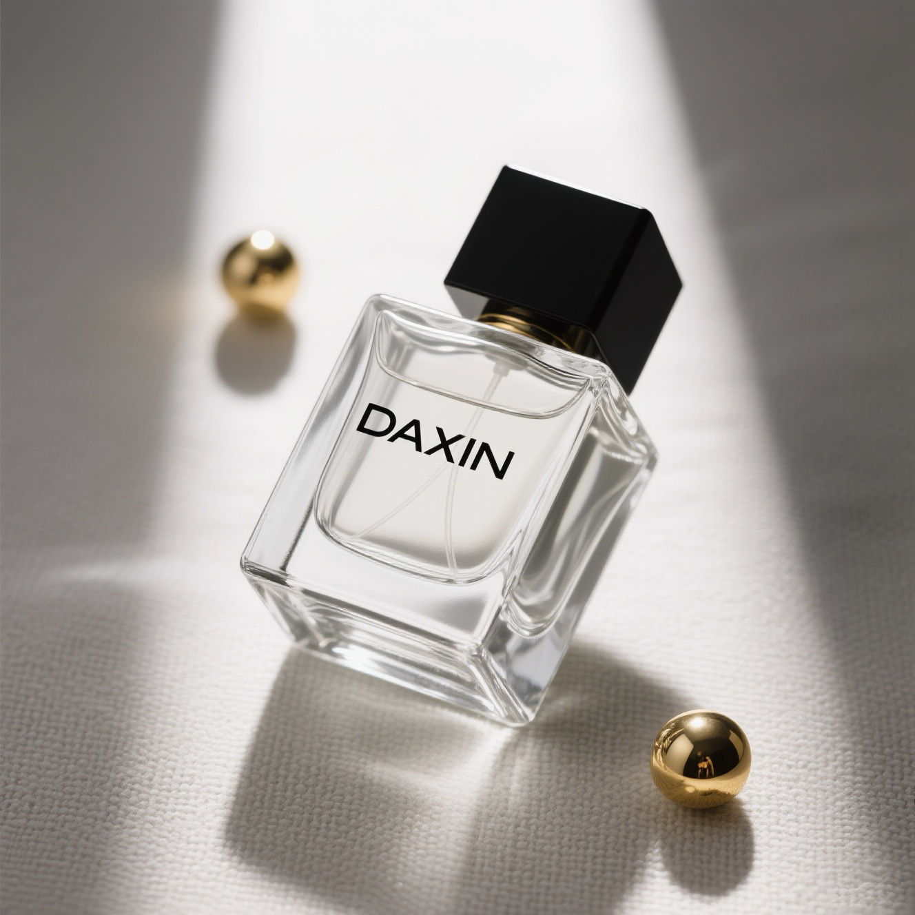 Customize Mold Cube Perfume Spray Glass Bottles 30ml 50ml 100ml Empty with Sprayer and Cap