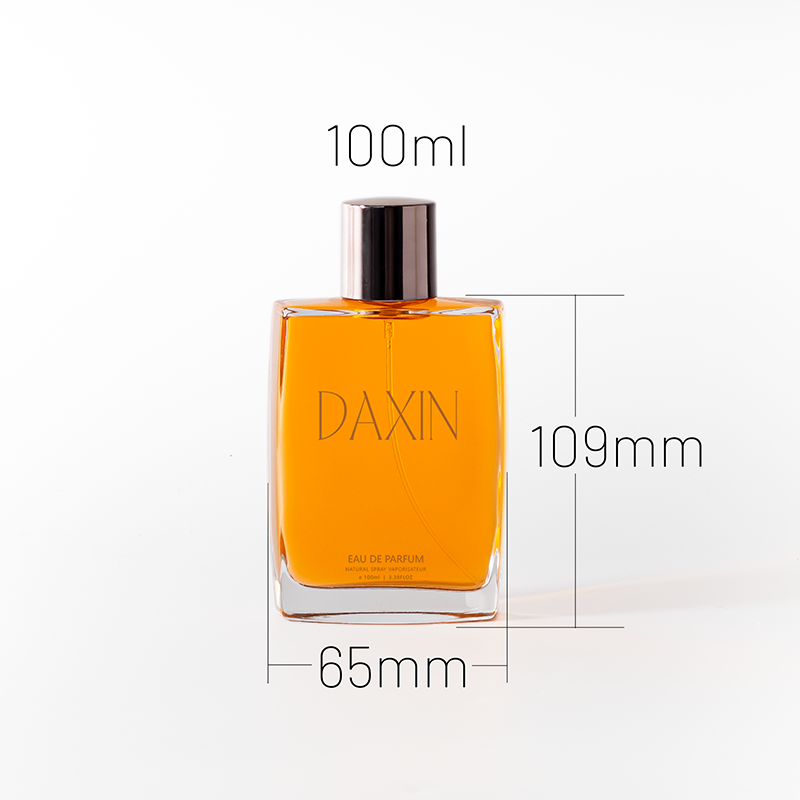 100ml Perfume Glass Bottle with Pump Sprayer Cosmetic Packaging Boxes Gift Cardboard Paper Boxes