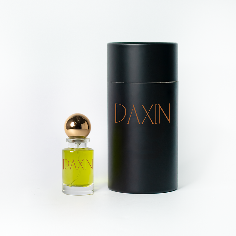 Luxury 30ml 100ml Glass Perfume Bottle Cylinder with Pump Sprayer and Empty Logo with Box